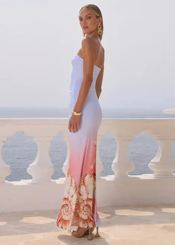 Robe plage bustier