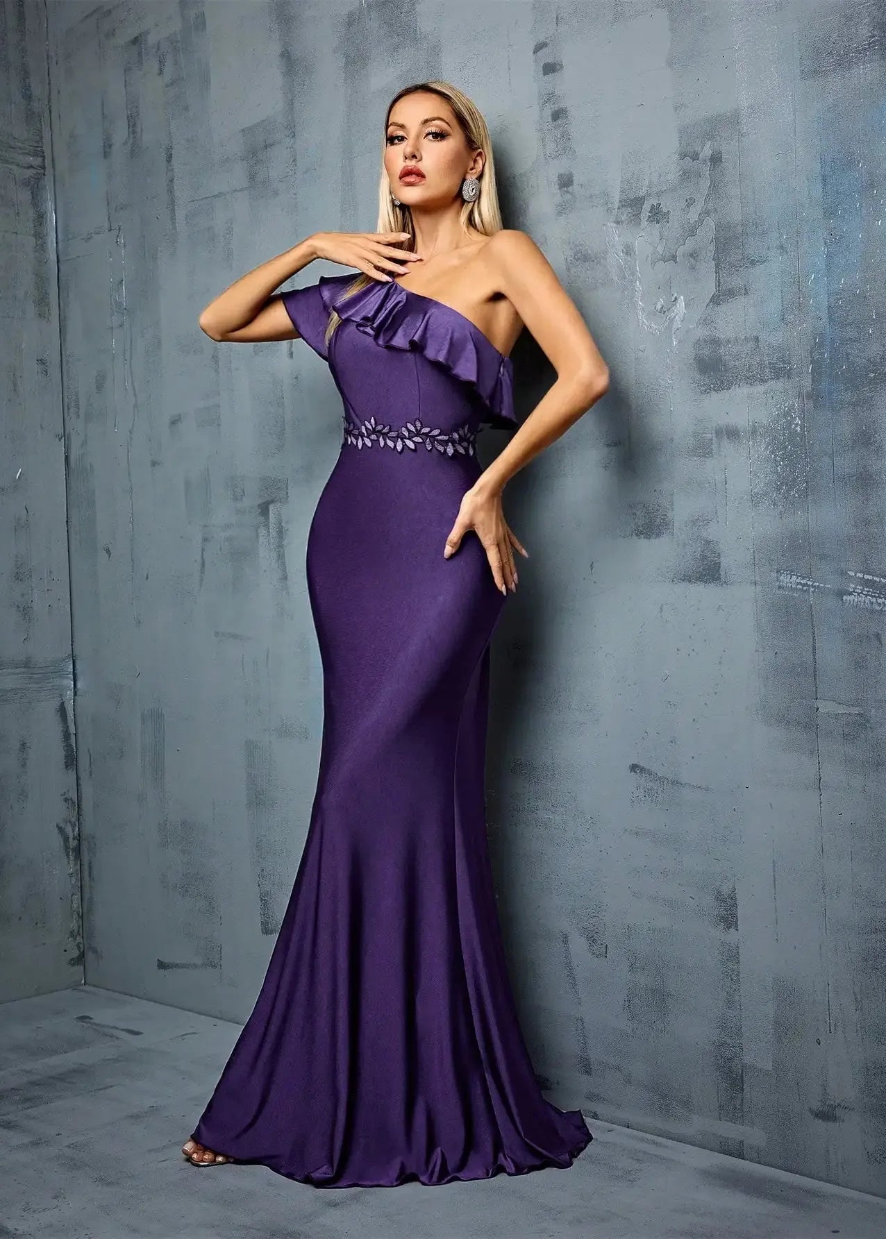 Robe sirène violette