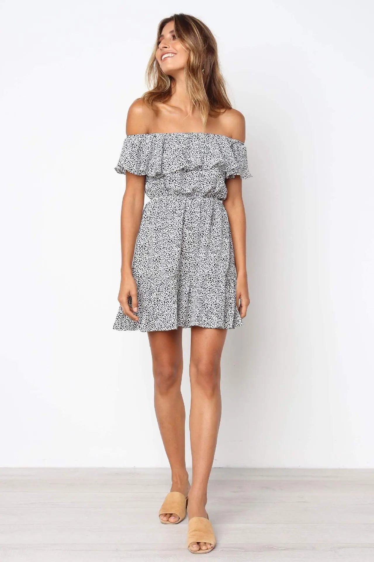 Robe bardot courte