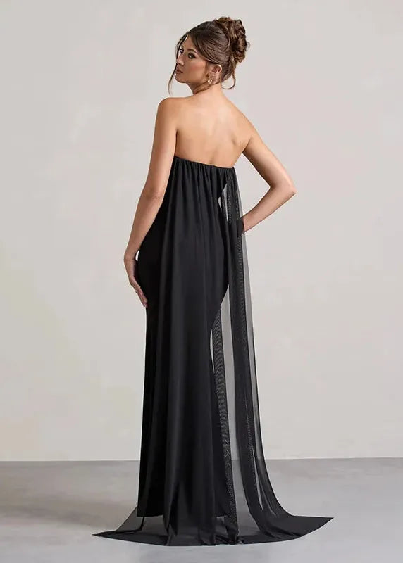 Robe longue fendue ceremonie
