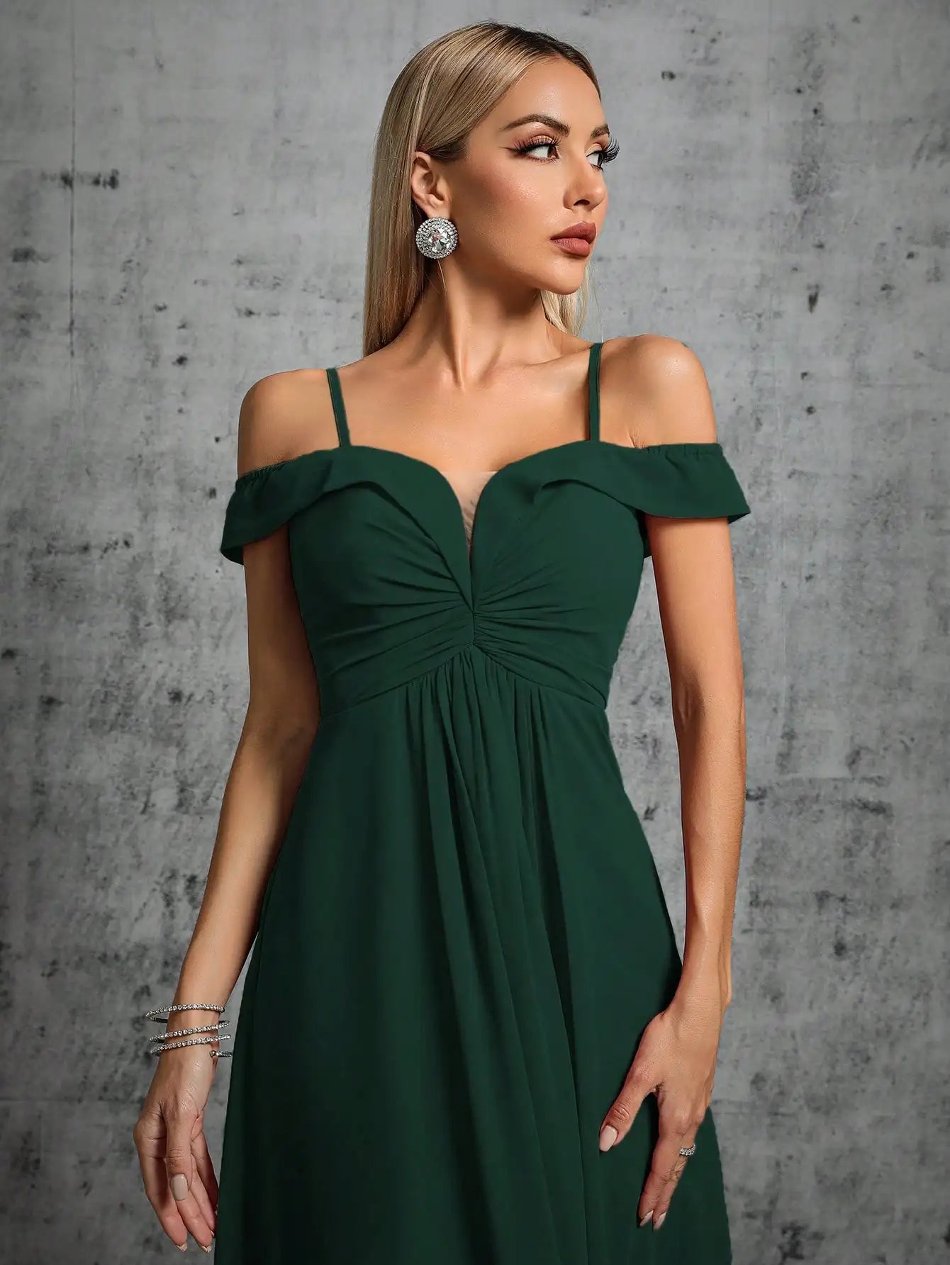 Robe vert sapin demoiselle d'honneur