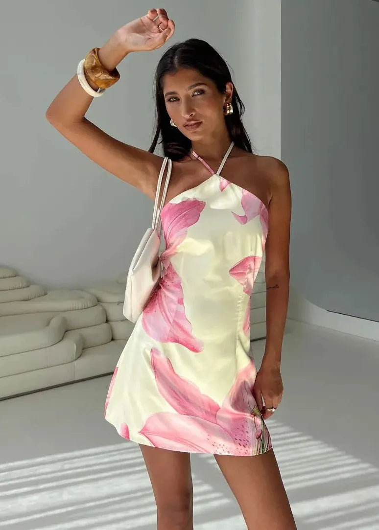 Robe mini fleurie