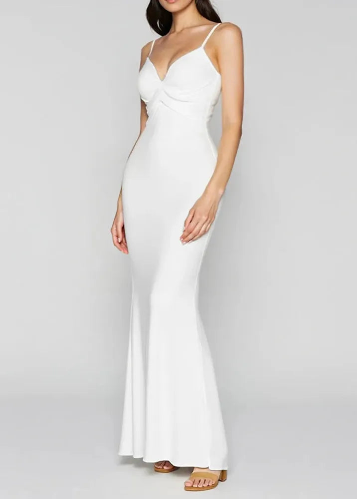 Robe blanche longue-Robe Parfaite