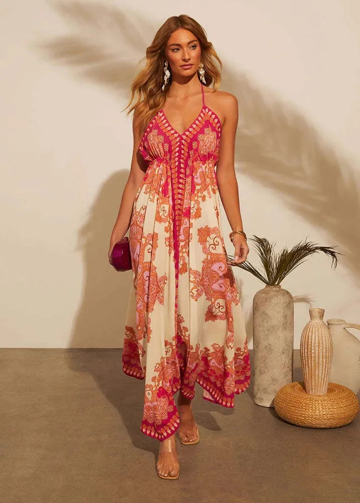 Robe bohème mariage invité-Robe Parfaite