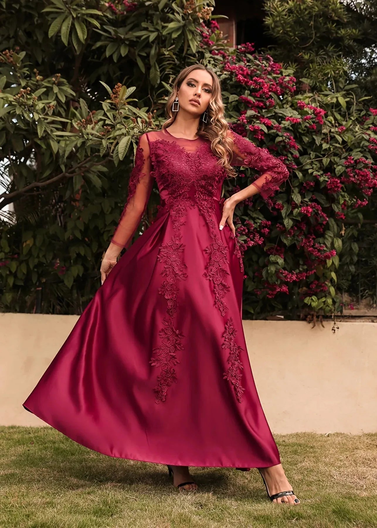 Robe de bal rouge