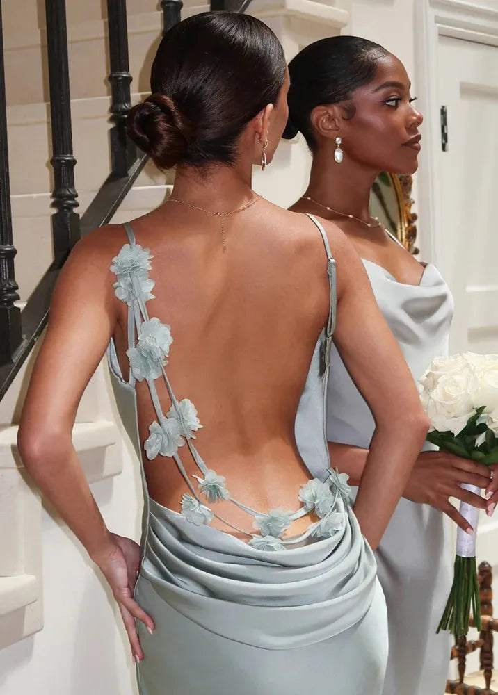 Robe demoiselle d'honneur dos nu-Robe Parfaite