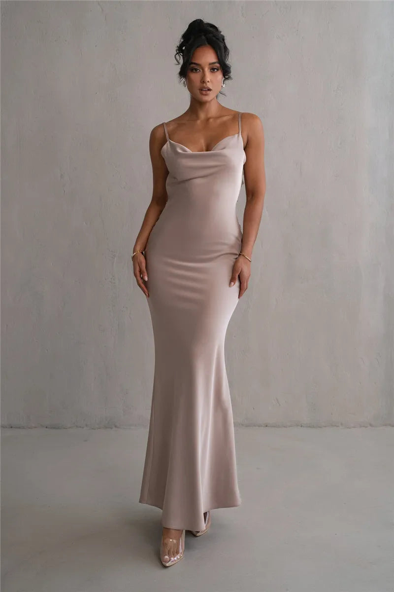 Robe demoiselle d'honneur dos nu-Robe Parfaite