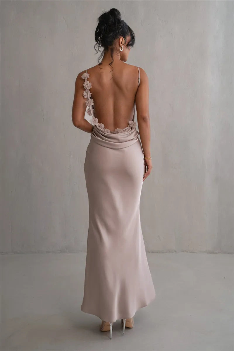 Robe demoiselle d'honneur dos nu-Robe Parfaite