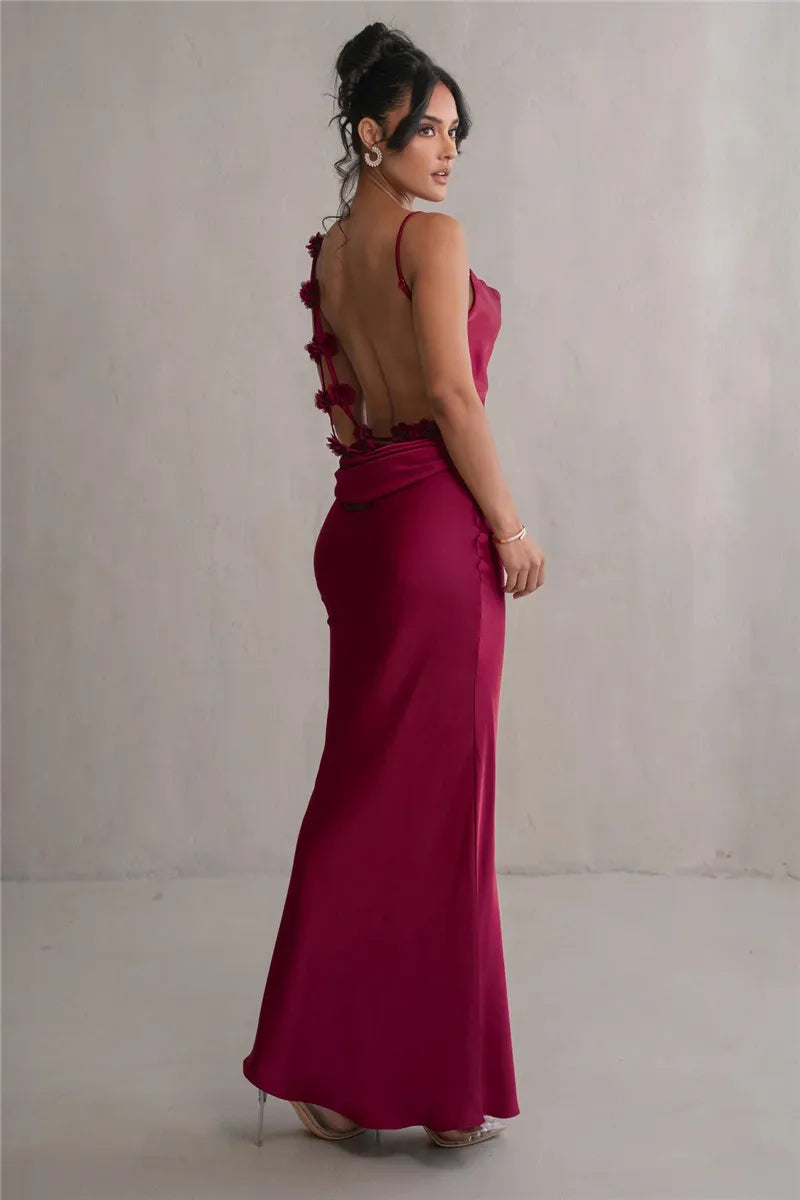 Robe demoiselle d'honneur dos nu-Robe Parfaite