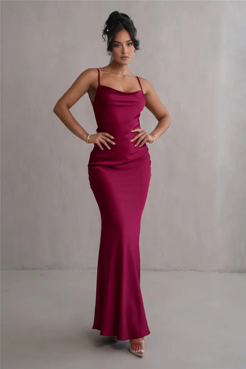 Robe demoiselle d'honneur dos nu-Robe Parfaite