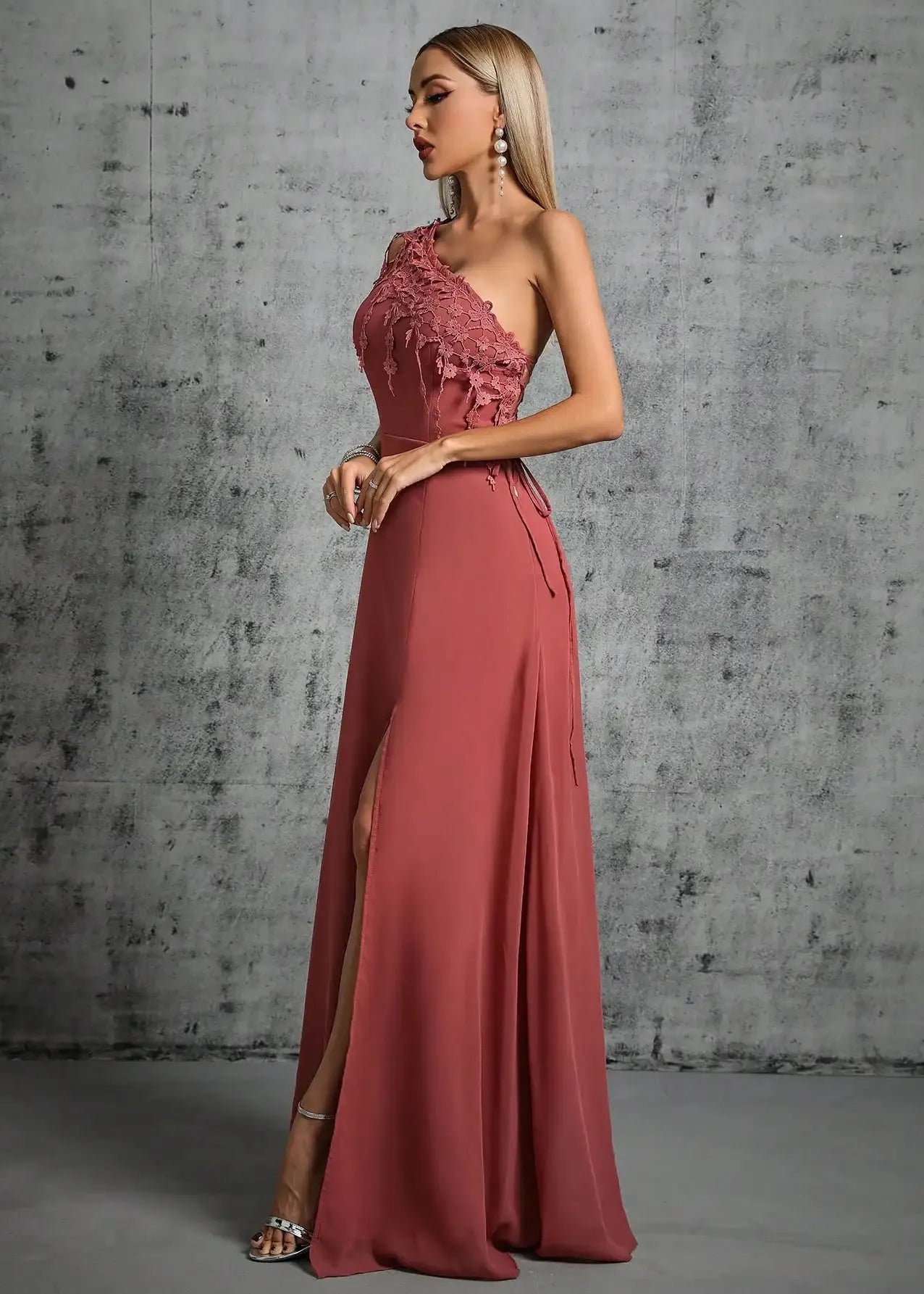 Robe demoiselle d'honneur vieux rose