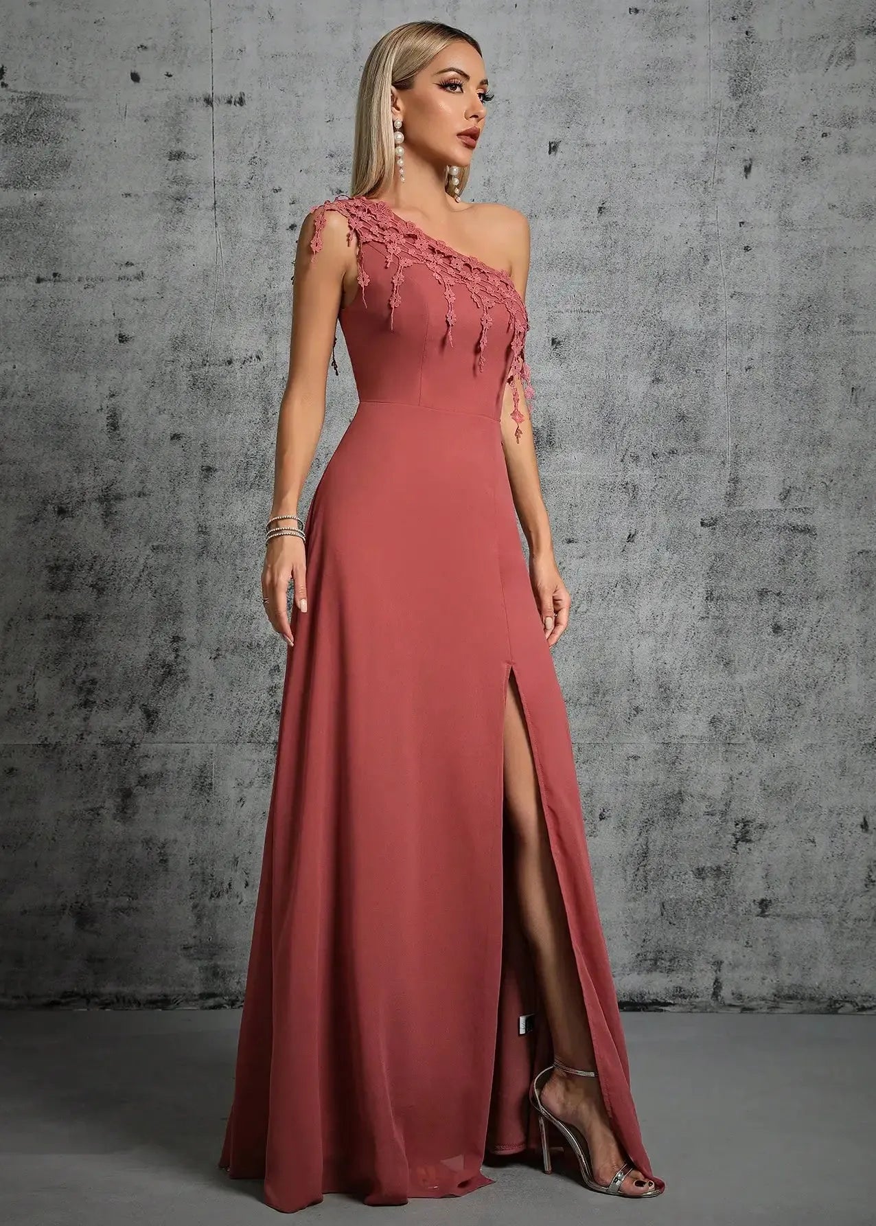 Robe demoiselle d'honneur vieux rose