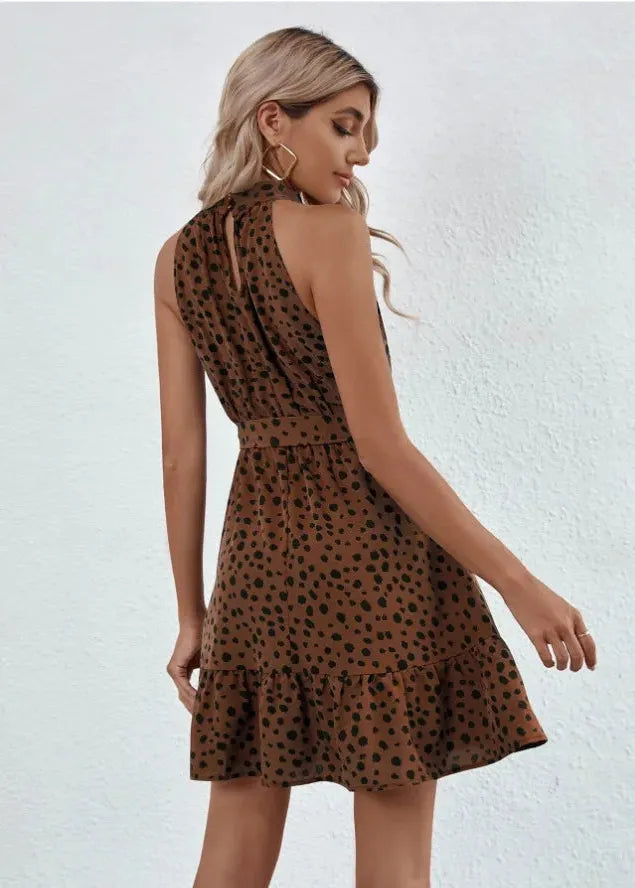 Robe léopard fluide-Robe Parfaite