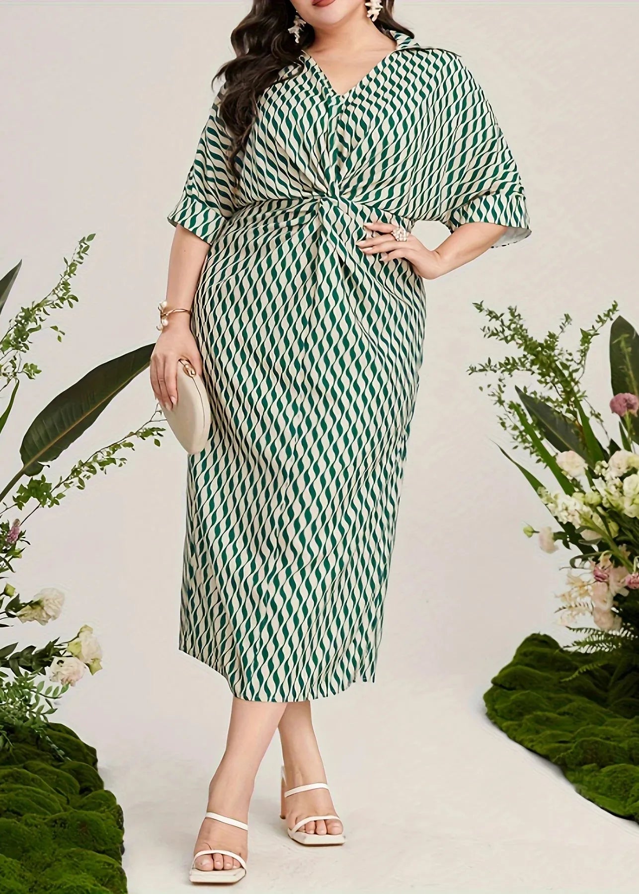 Robe midi grande taille