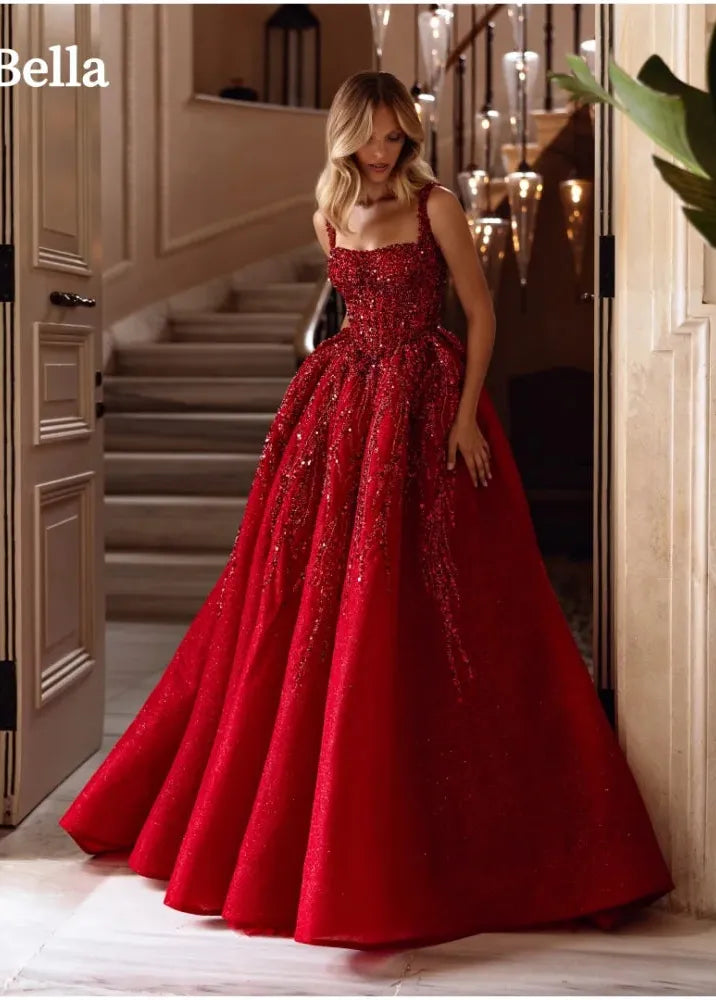 Robe princesse rouge-Robe Parfaite