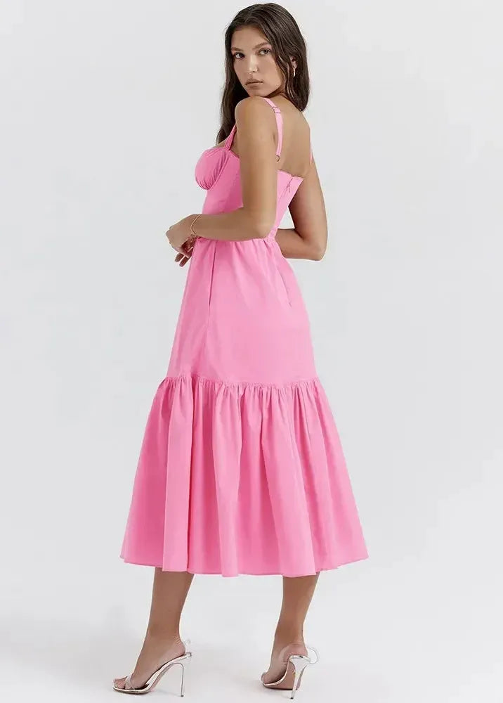 Robe rose boheme-Robe Parfaite
