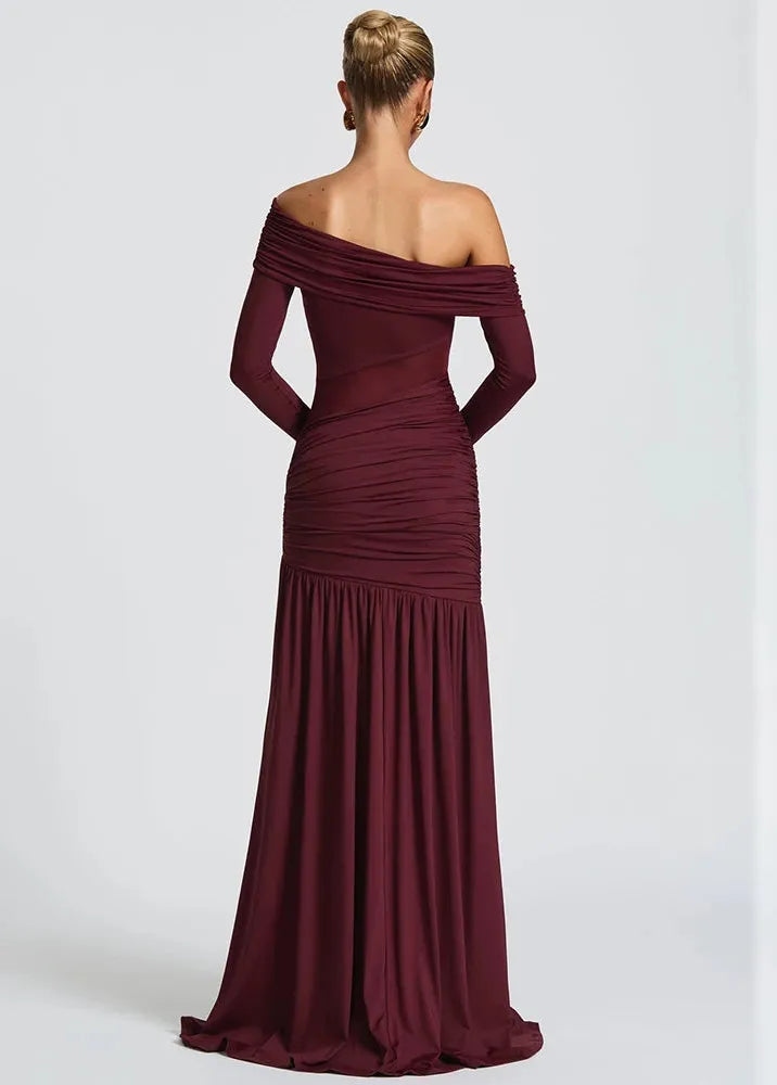 Robe soirée fendue longue