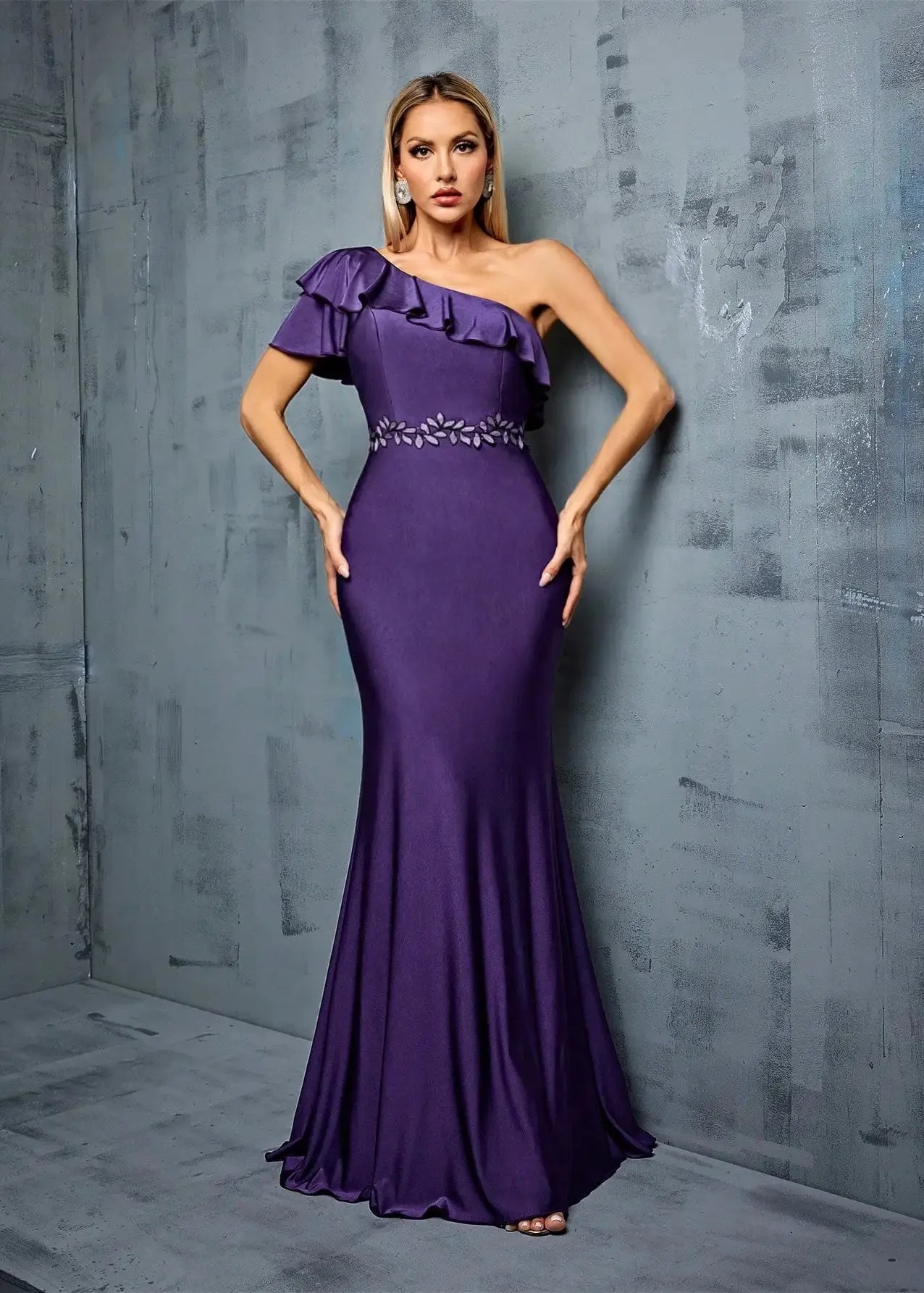 Robe sirène violette