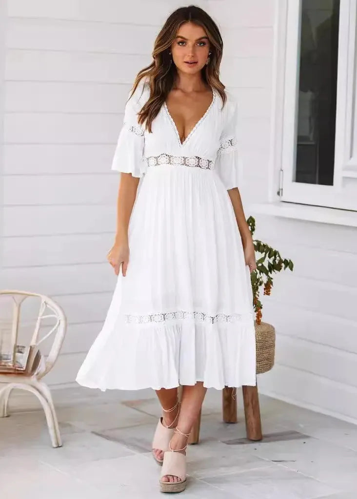 Robe boheme blanche