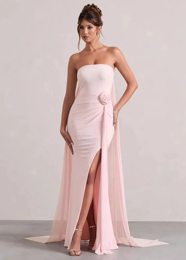 Robe longue fendue ceremonie