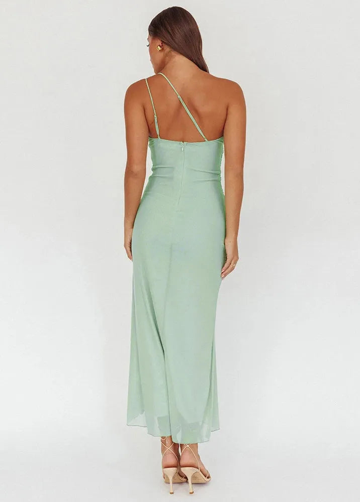 Robe de soirée vert d'eau