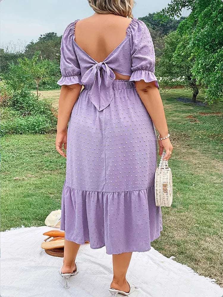 Robe lilas grande taille