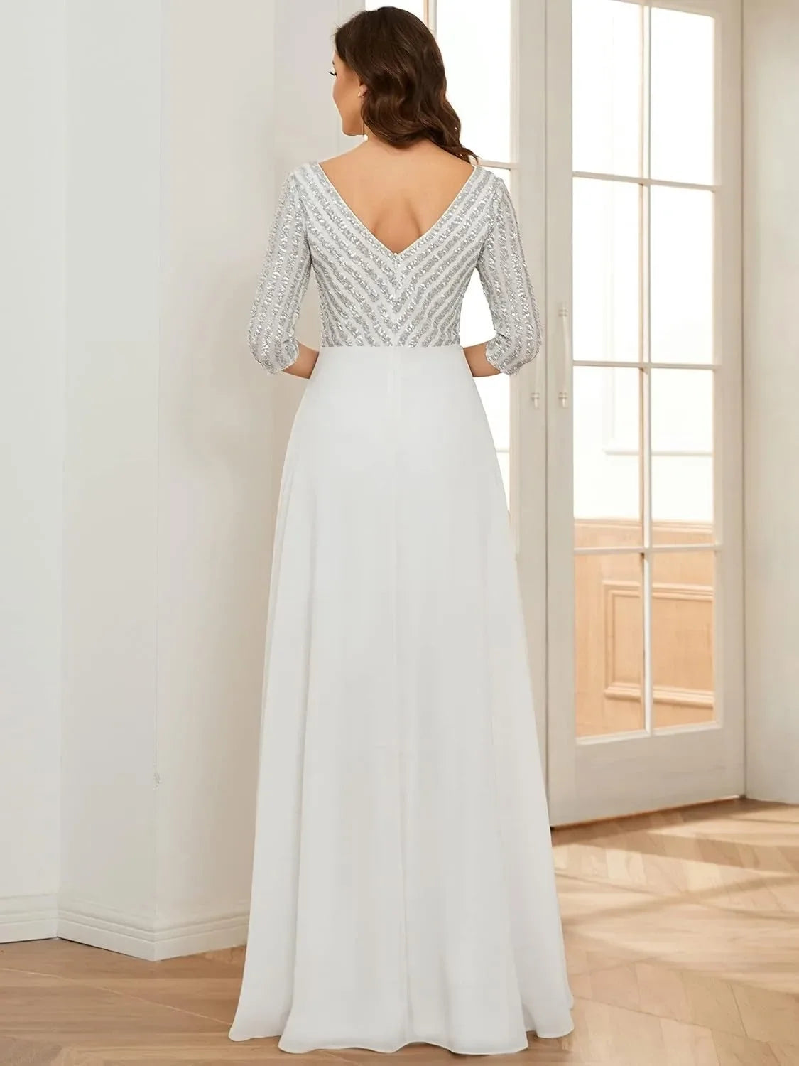 Robe gala blanche