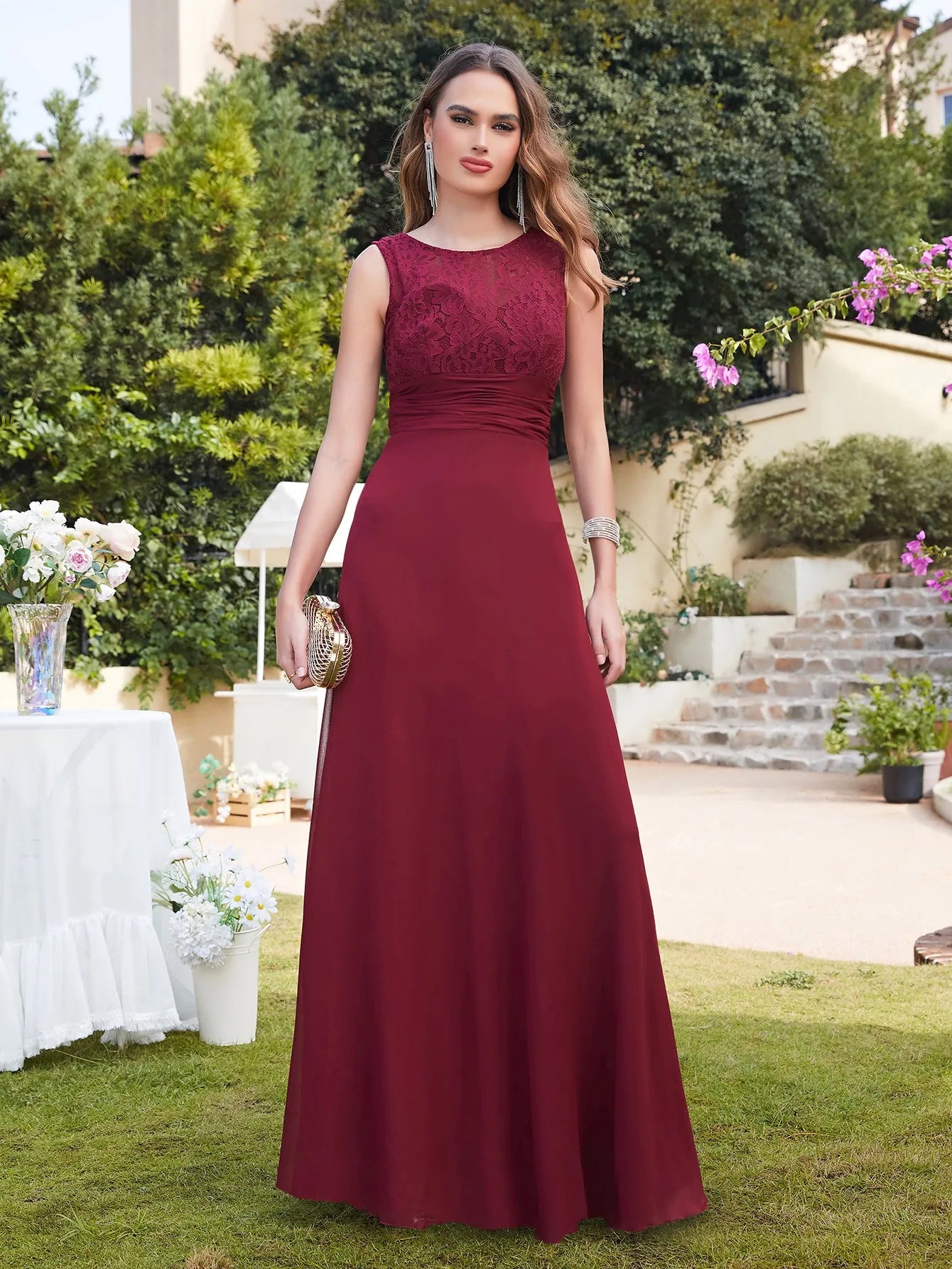 Robe cérémonie rouge