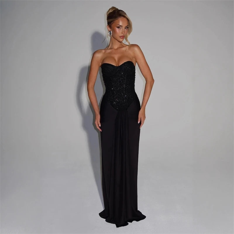 Robe de soirée à paillettes