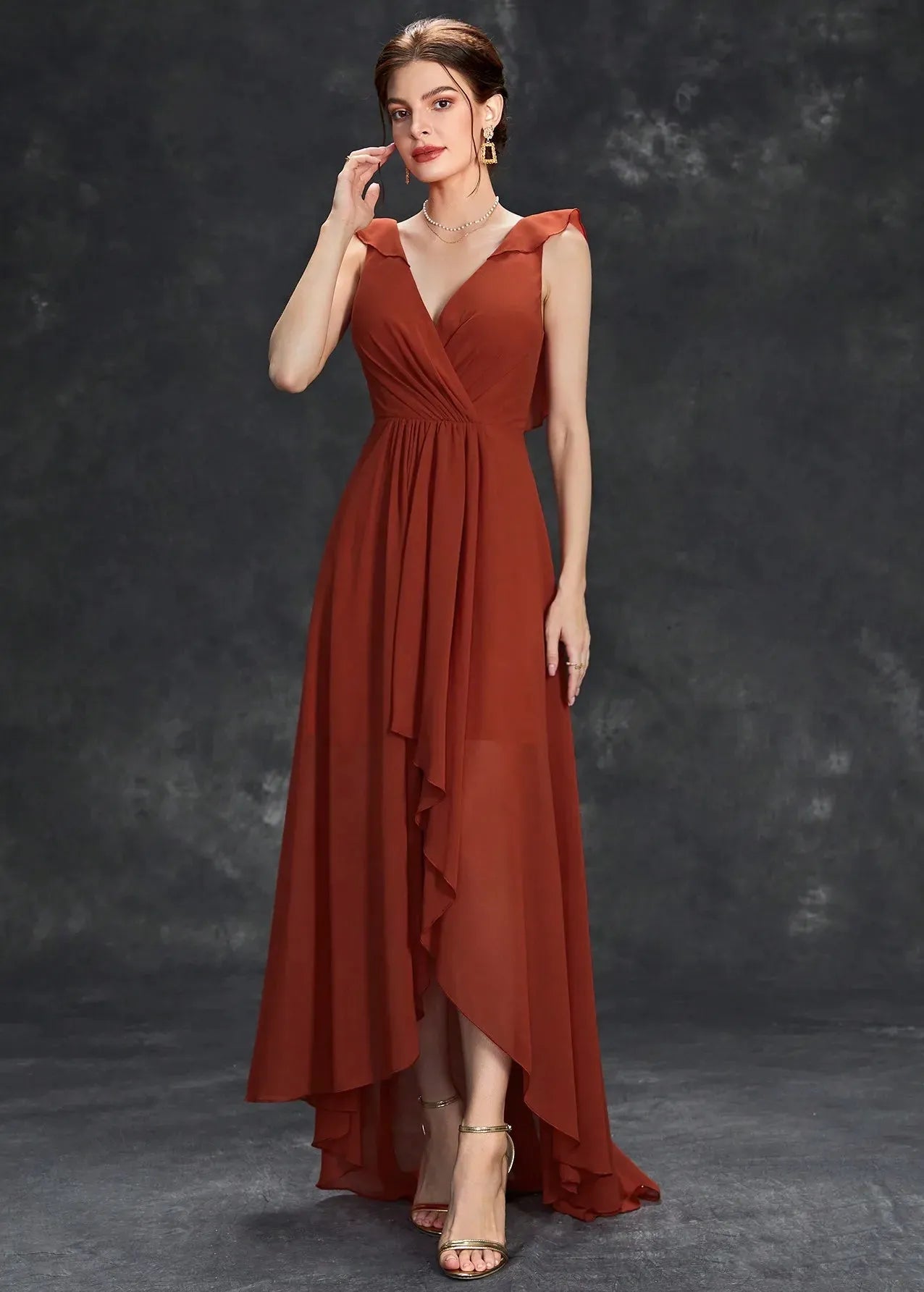 Robe demoiselle d'honneur fluide