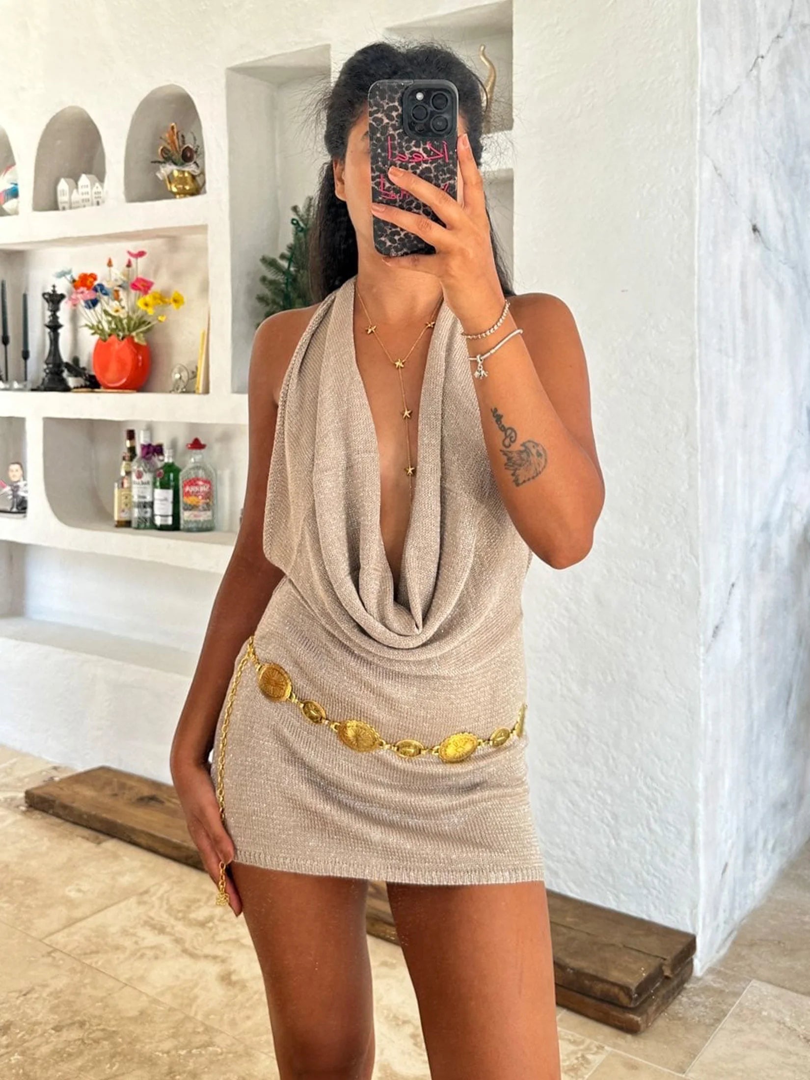 Robe de plage col bénitier