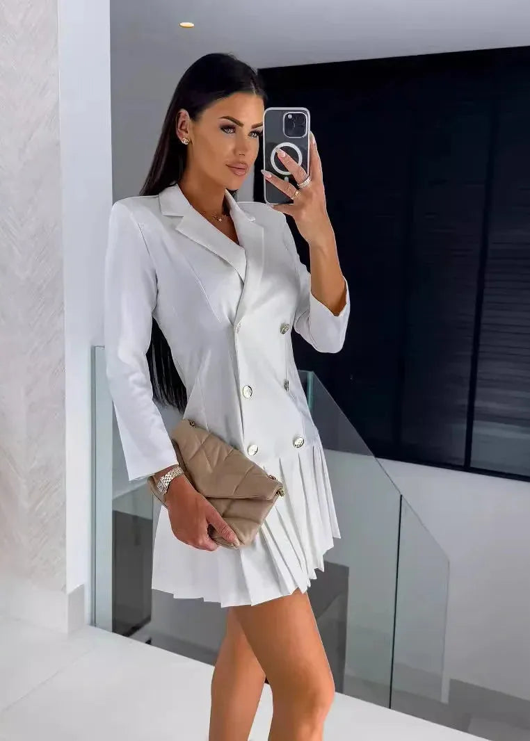 Robe blazer blanche