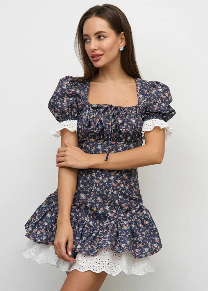 Robe champêtre fleurie