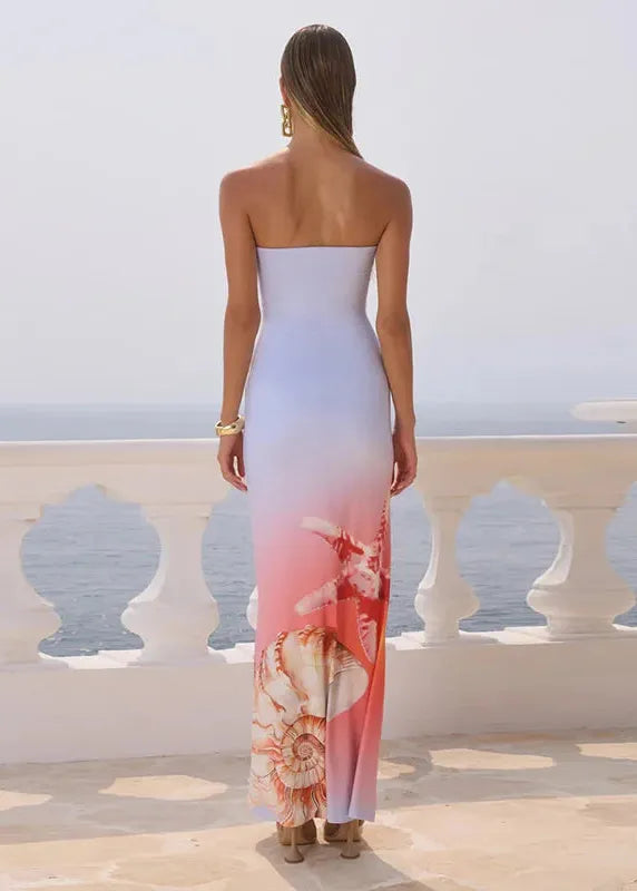 Robe plage bustier