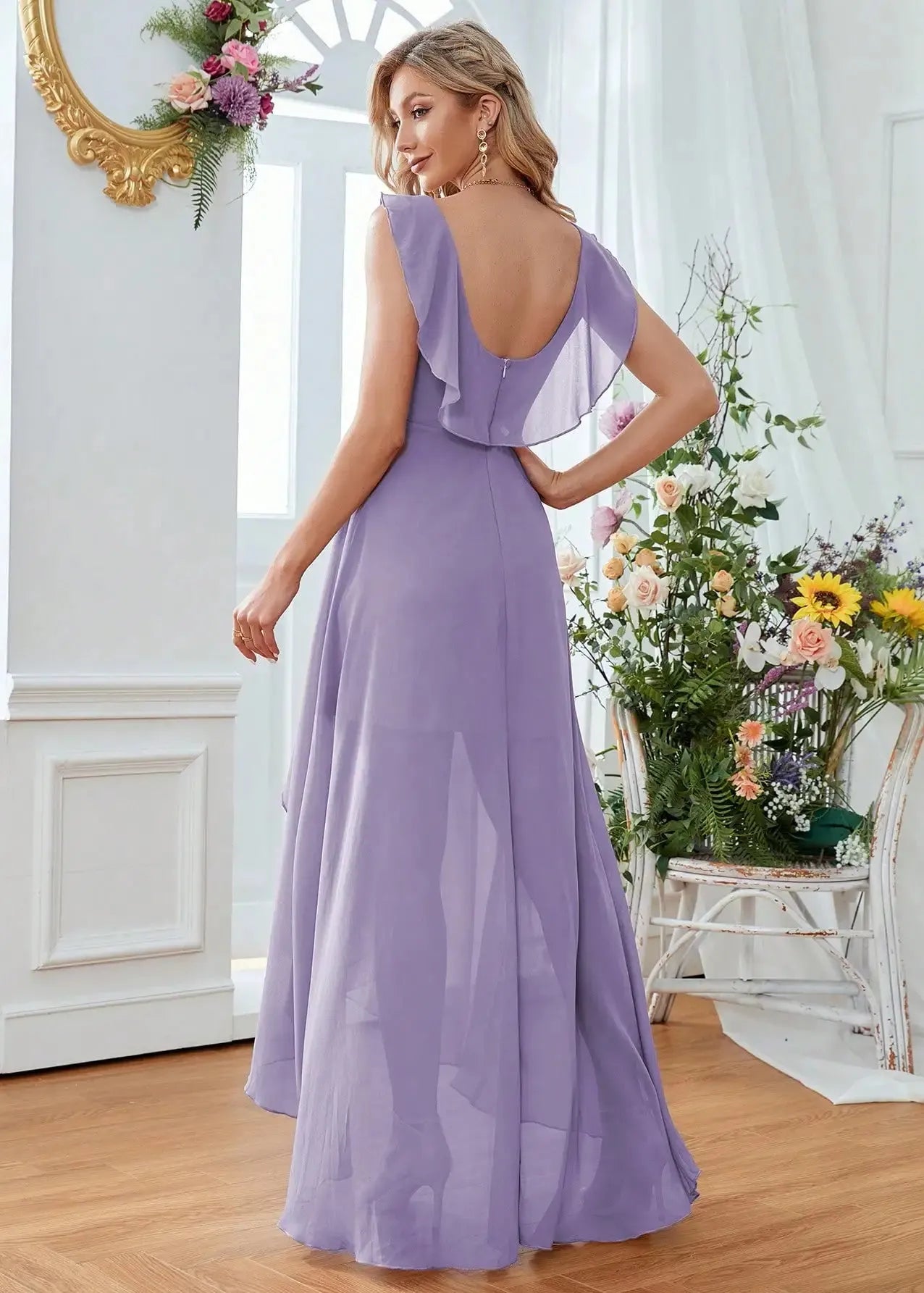 Robe demoiselle d'honneur fluide