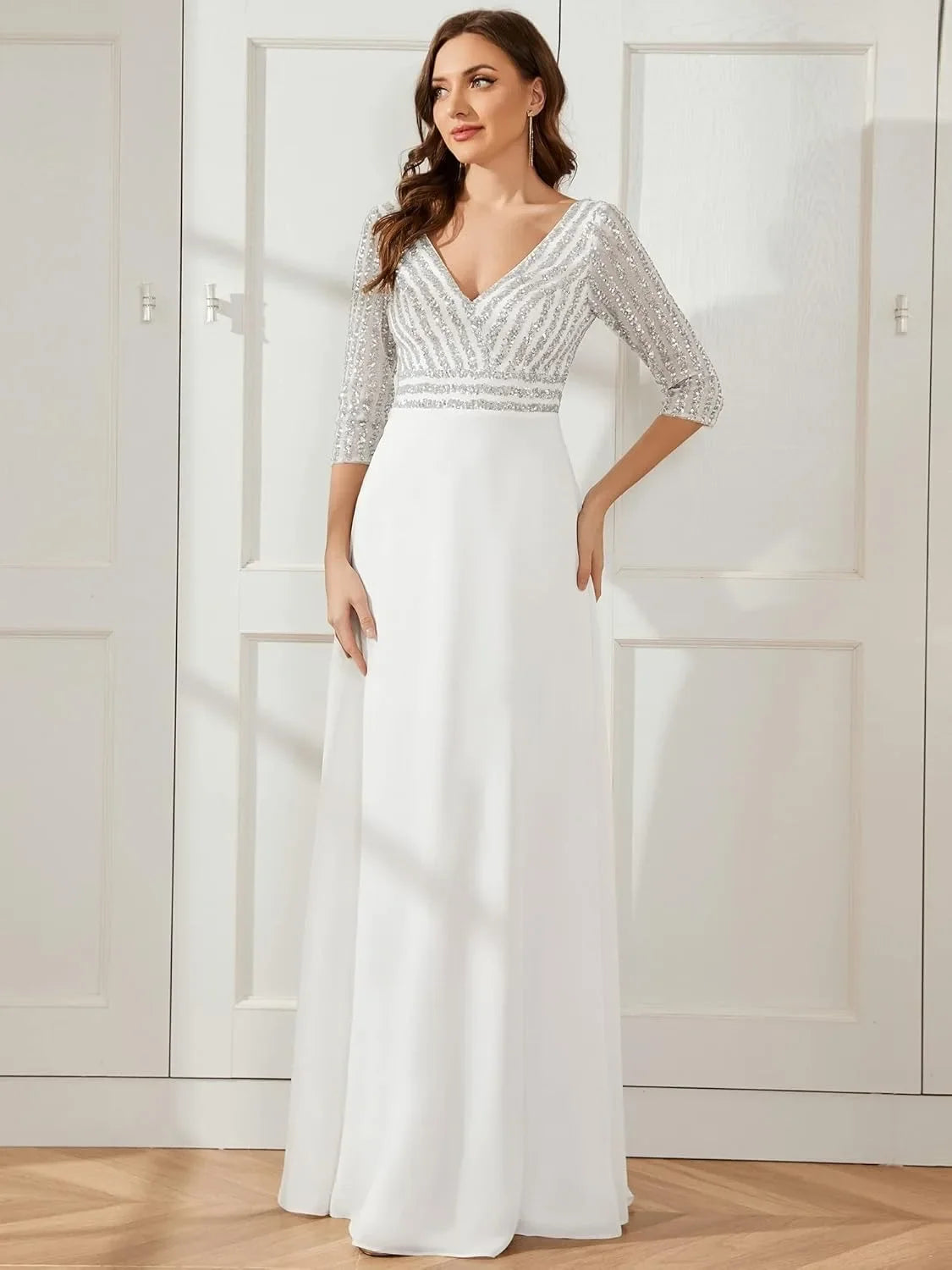Robe gala blanche