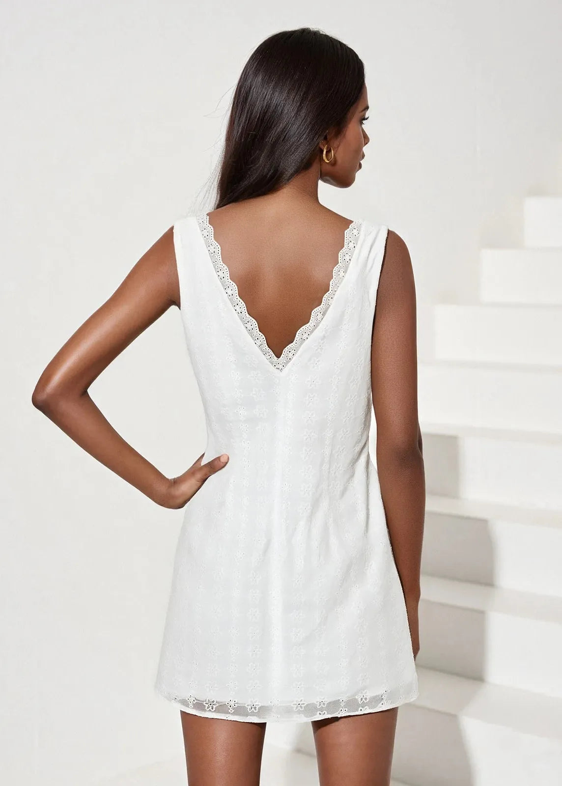 Robe blanche courte