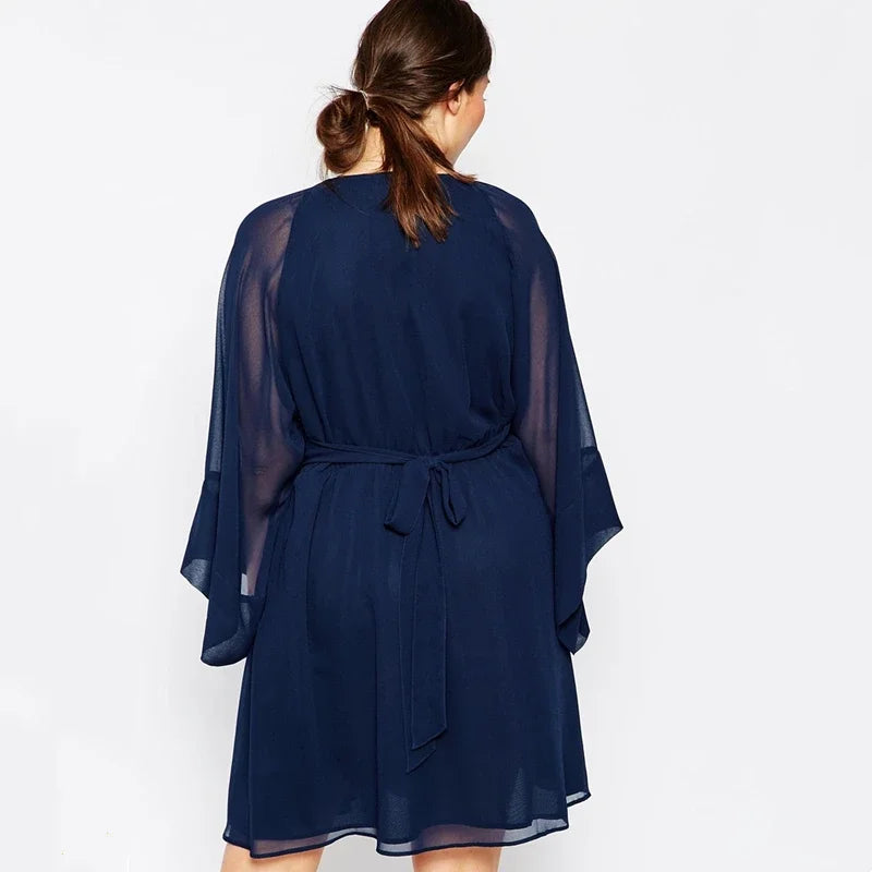Robe en mousseline grande taille