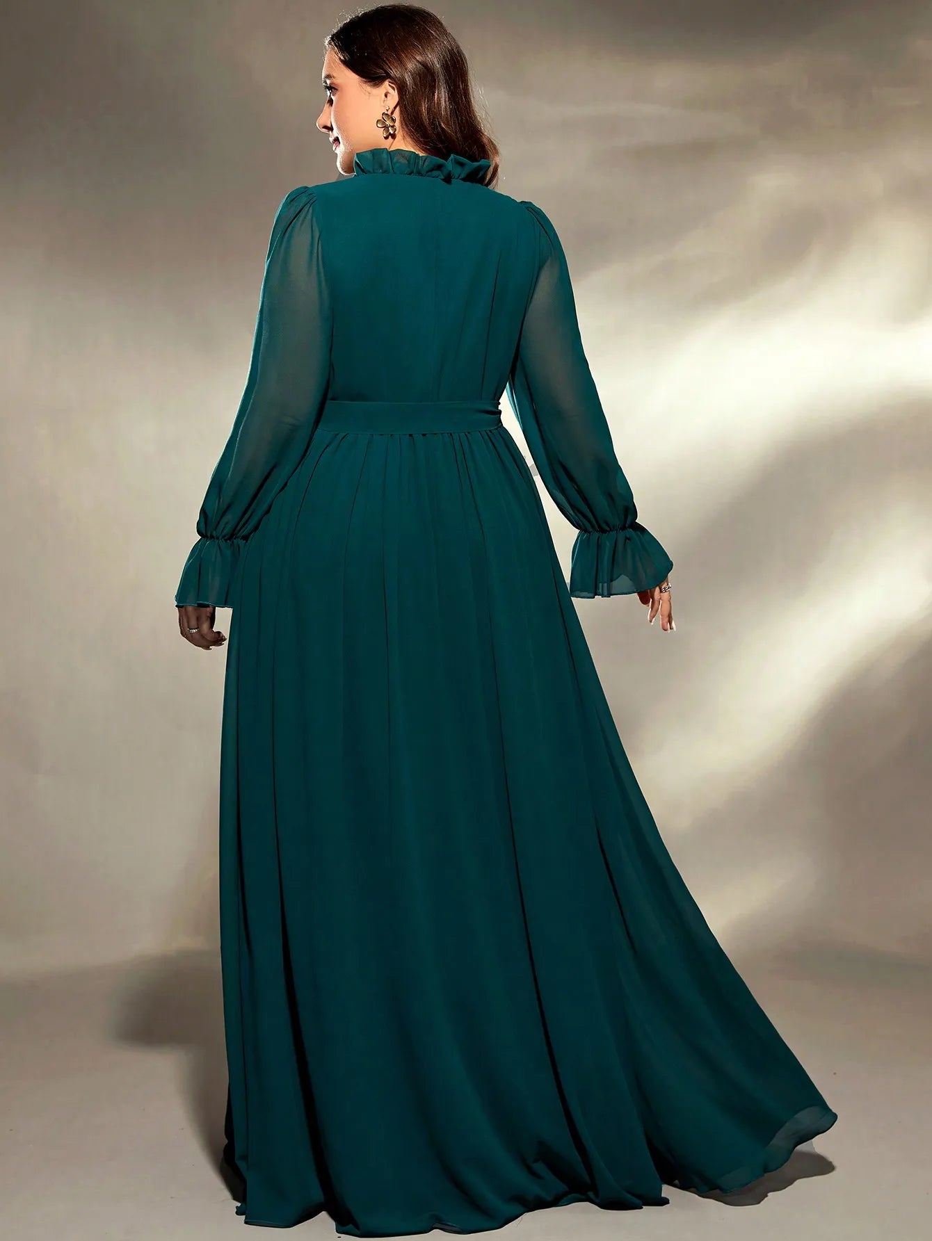 Robe vert emeraude grande taille