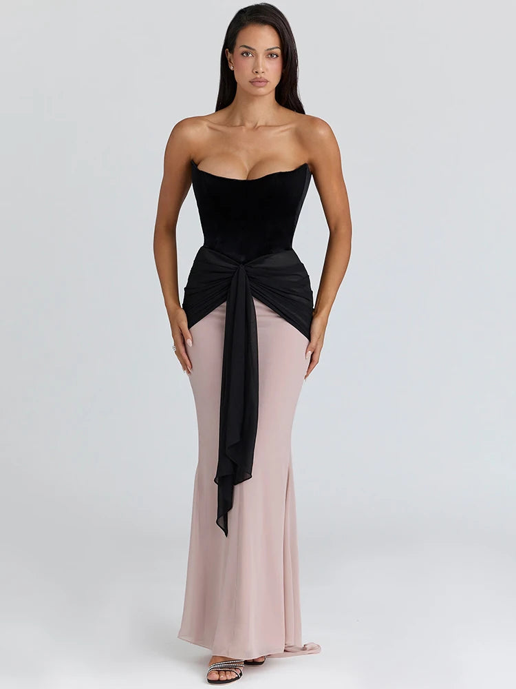 Robe cocktail corset