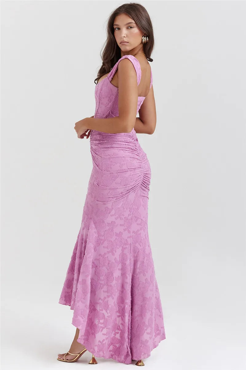 Robe habillée rose