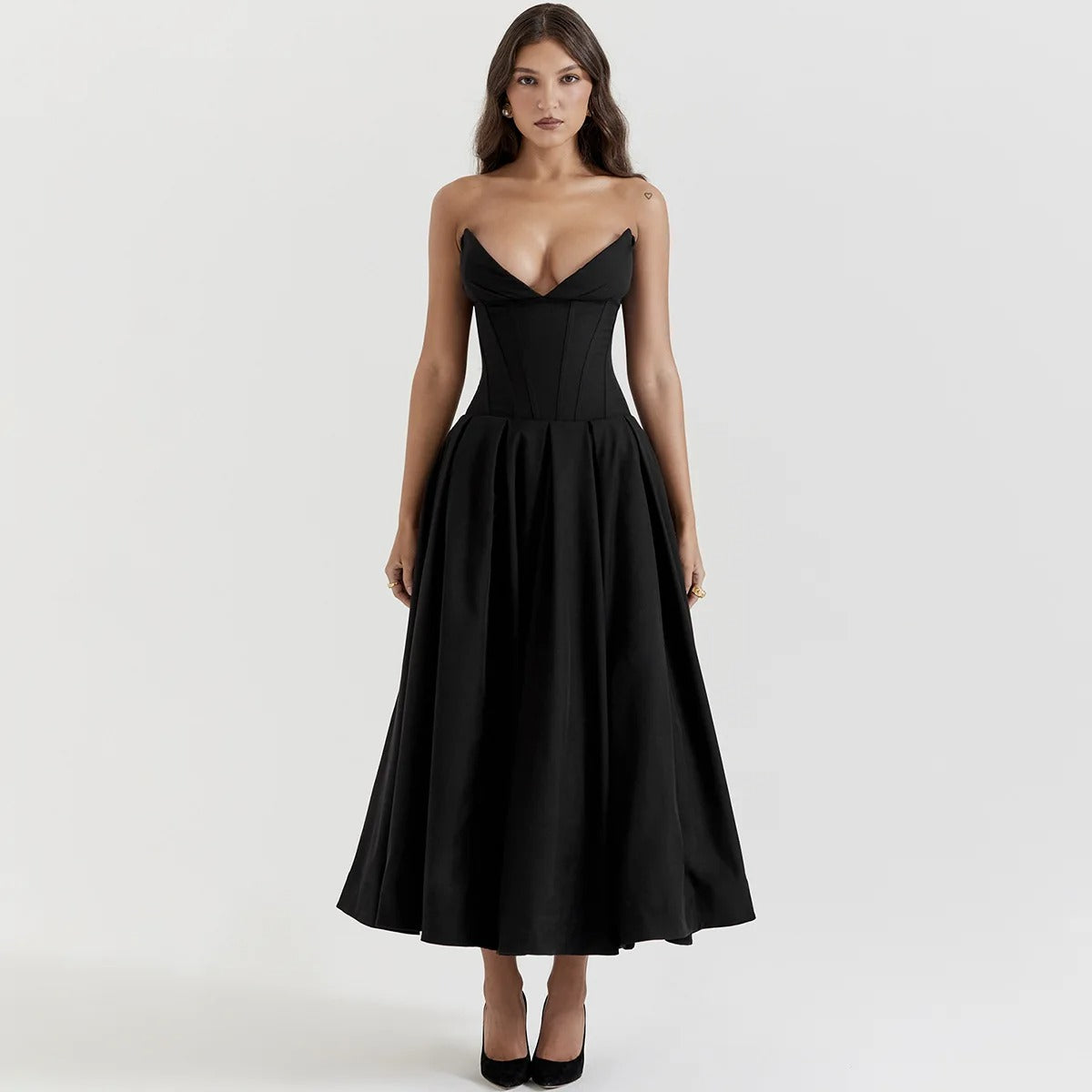 Robe bustier longue