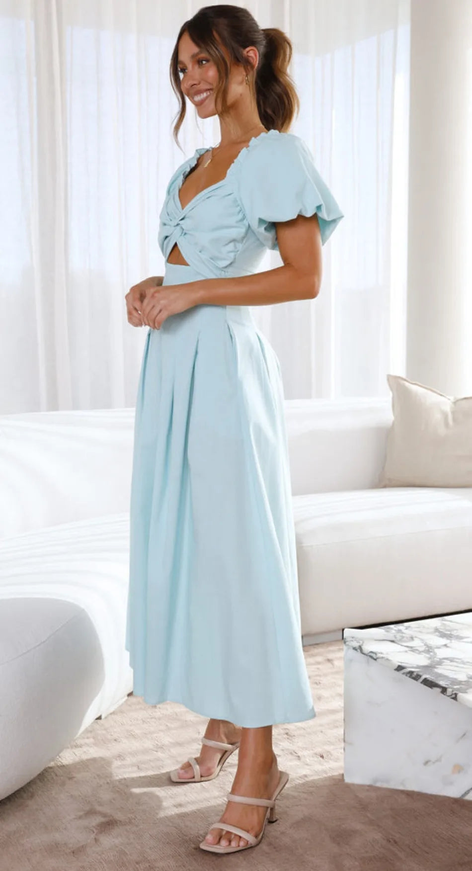 Robe demoiselle d'honneur à poches