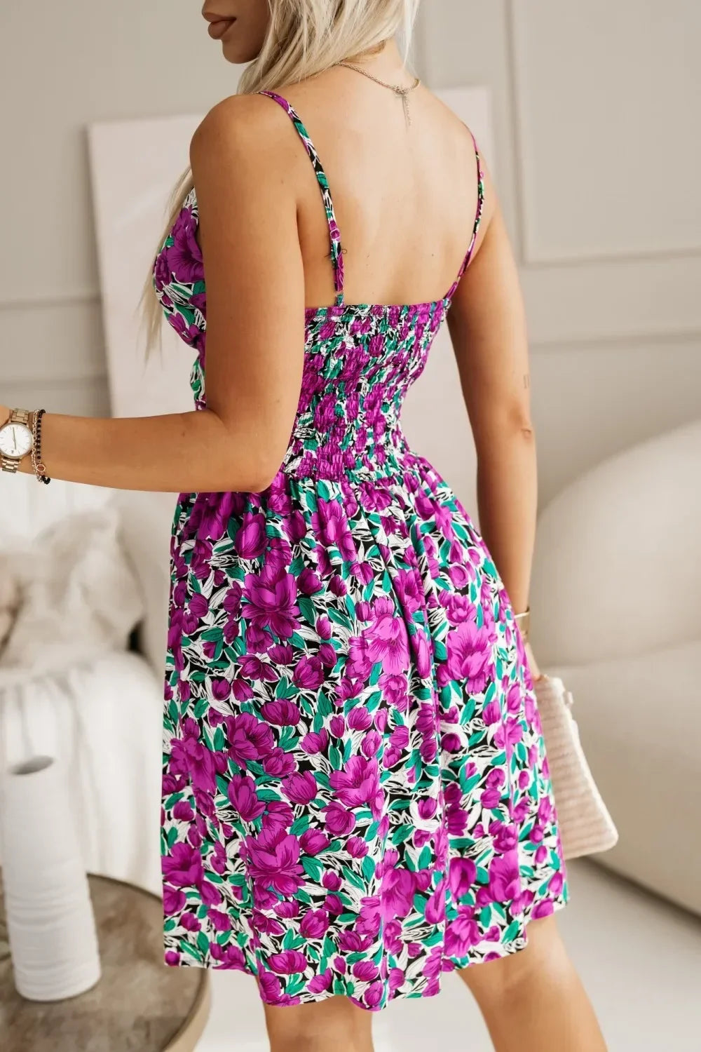 Robe patineuse fleurie