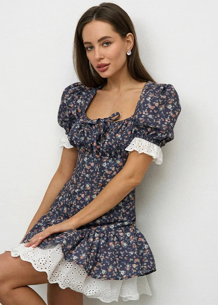 Robe champêtre fleurie