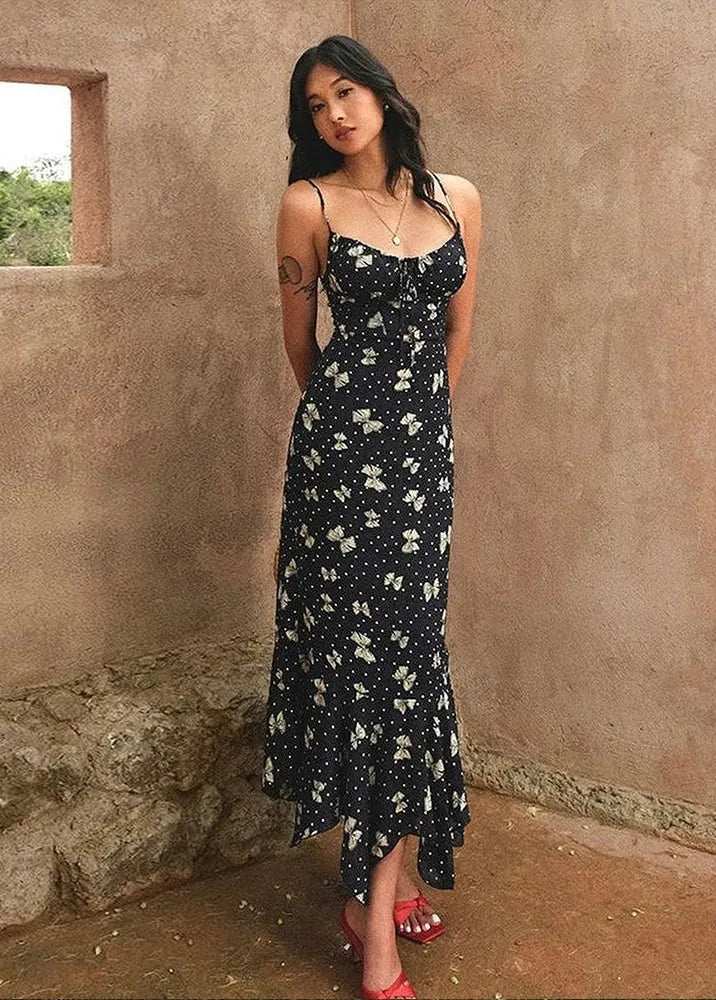Robe imprimé papillon