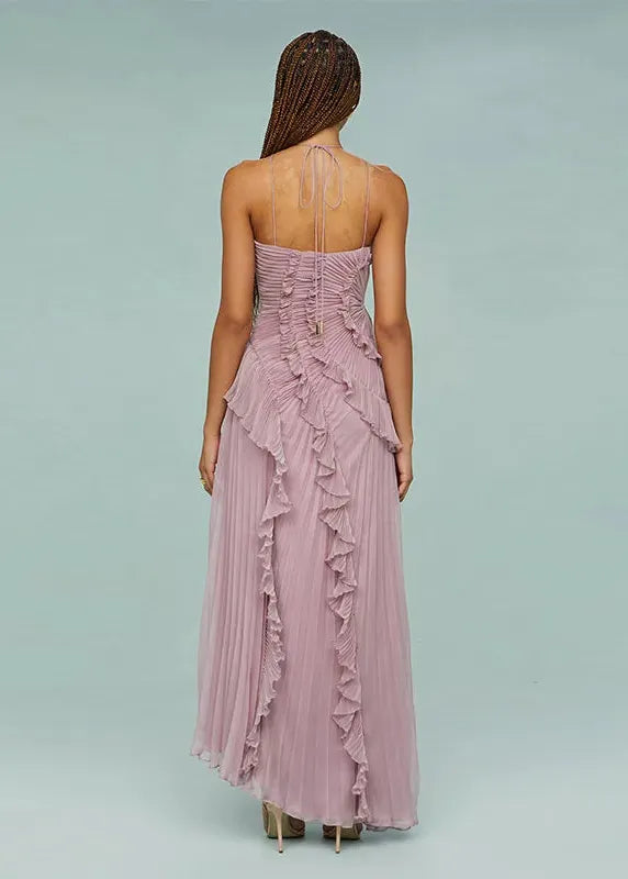 Robe à volant longue