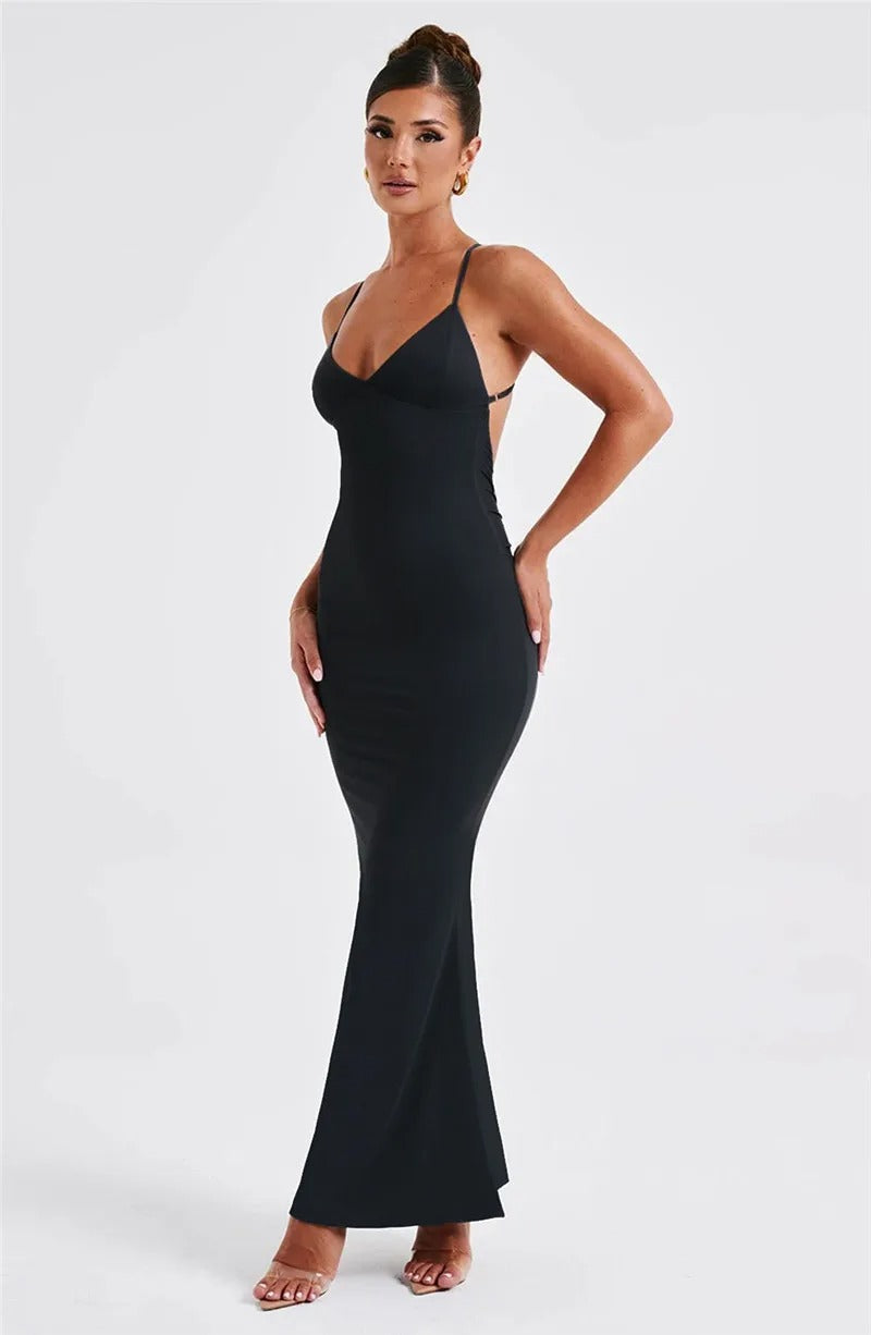 Robe moulante dos nu