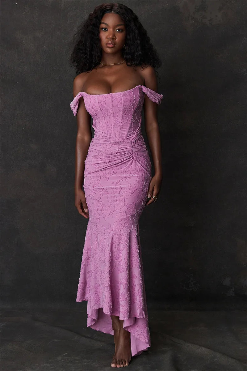 Robe habillée rose