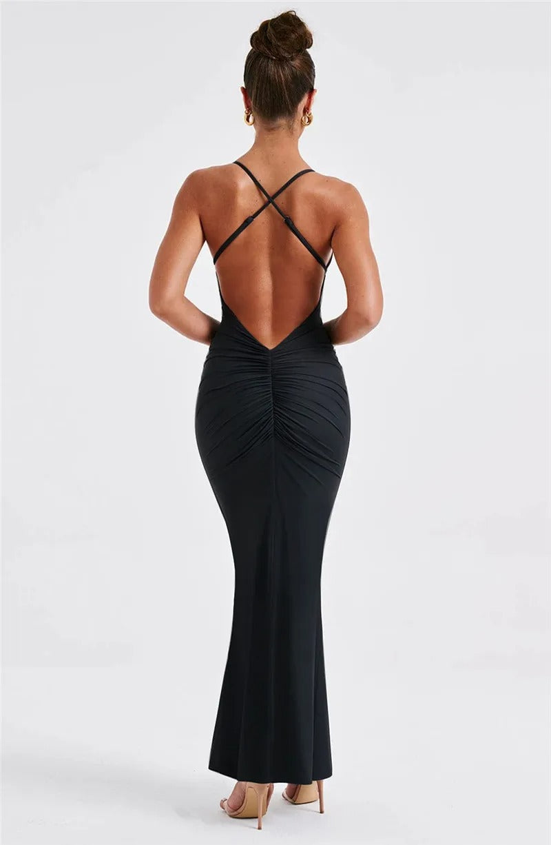Robe moulante dos nu